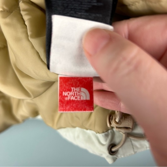 The North Face Mint Green And Tan Inlux Fur Lined Insulated Hyvent Jacket Size L - Picture 9 of 12